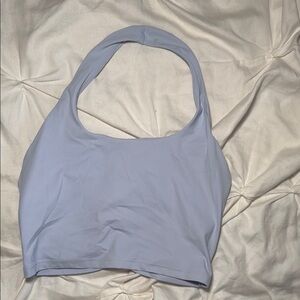 Light Blue Halter Crop Top